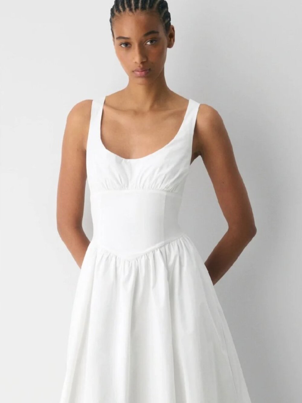 Aritzia White Midi Dress - Picture 3 of 5